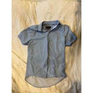 Bruno Milano Stretch Short Sleeve Button Down Shirt Mens S